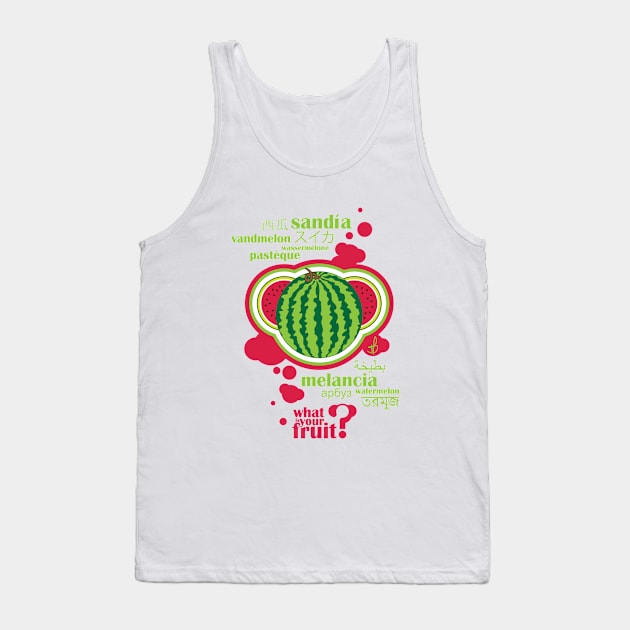 FruitHeads Watermelon Tank Top by younamit